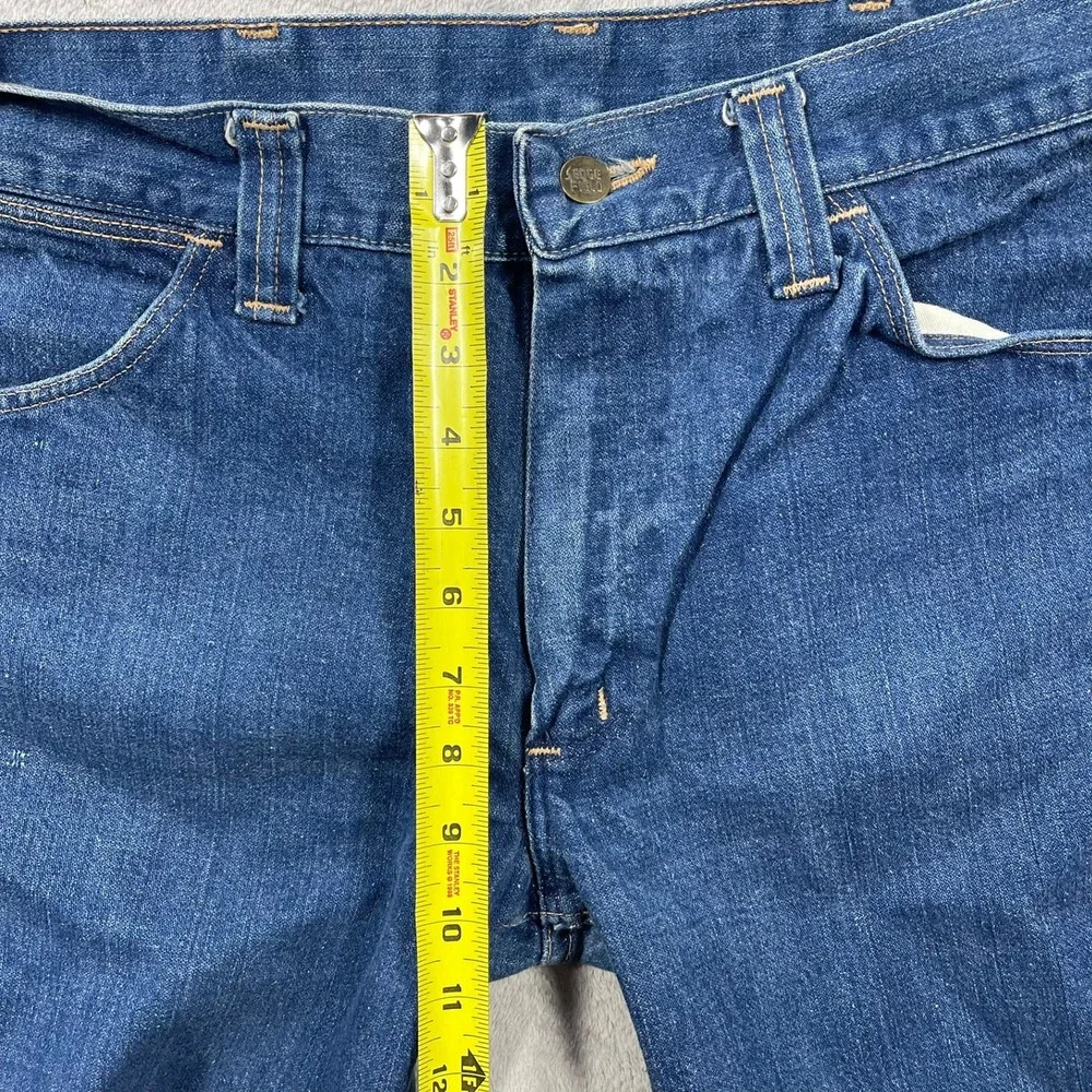 Sedgefield Bell Bottom Jeans Mens 33(32)x30(29) Blue Vintage 70s Flare USA Made